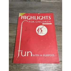 VTG Highlights for Children Magazine April 1952 Fun with a Purpose Vol 7 No 4